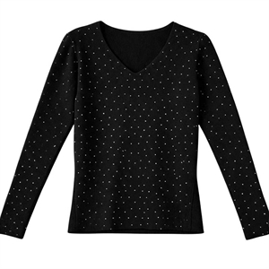Sweter damski z dekoltem w serek  S/M-L/XL