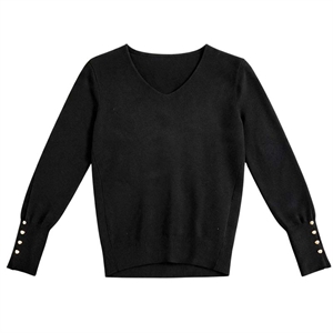 Sweter damski z dekoltem w serek  S/M-M/L