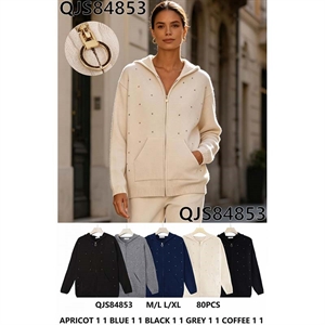 Sweter damski rozpinany na zamek  M/L-L/XL