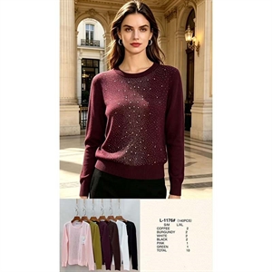 Sweter damski okrągły  S/M-L/XL