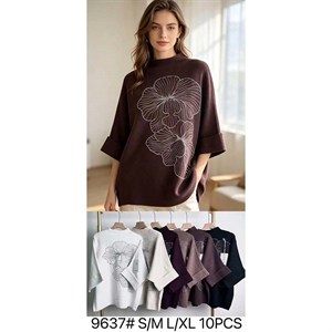 Sweter damski z półgolfem  S/M-L/XL
