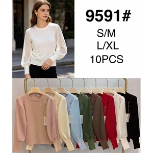 Sweter damski okrągły  S/M-L/XL