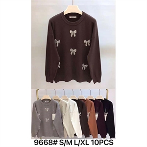 Sweter damski okrągły  S/M-L/XL
