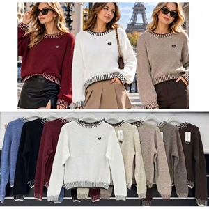 Sweter damski okrągły