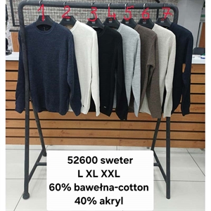 Sweter męski okrągły produkt Turecki  L-2XL