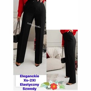 Spodnie szerokie nogawki damskie  XS-2XL