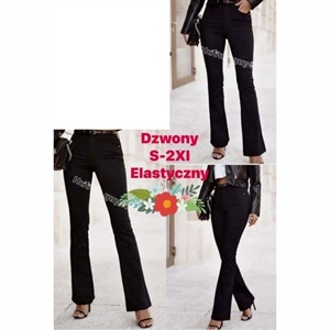 Jeansy dzwony damskie  S-2XL