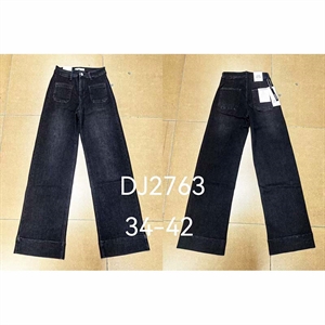 Jeansy szerokie nogawki  34-42