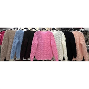 Sweter damski okrągły