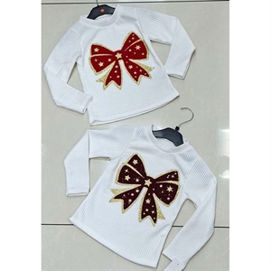 Bluzka dziewczęca z długim rękawem  4-14 lat