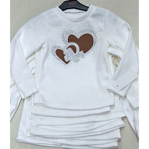 Bluzka dziewczęca z długim rękawem  4-14 lat