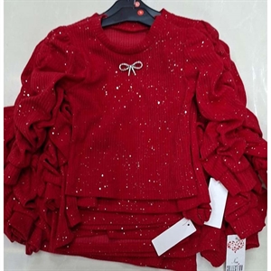 Bluzka dziewczęca z cekinami  4-14 lat