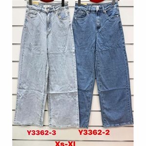 Jeansy szerokie nogawki  XS-XL