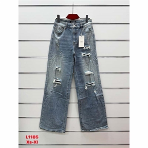 Jeansy szerokie nogawki  XS-XL