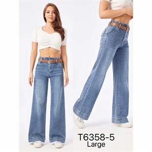 Jeansy szerokie nogawki  34-42