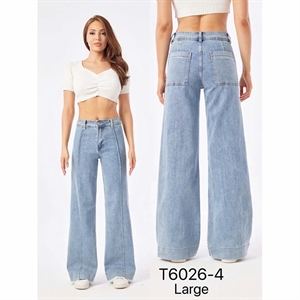 Jeansy szerokie nogawki  34-42