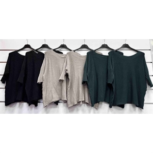 Sweter damski z krótkim rękawem - Produkt Włoski