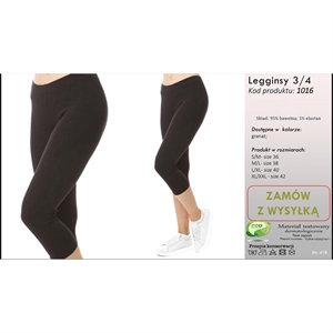 Legginsy damskie 3/4  36-68-40-42