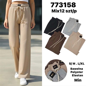 Spodnie damskie szerokie nogawki (S/M-L/XL)