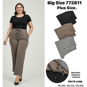 Spodnie damskie szerokie nogawki (3XL-6XL)
