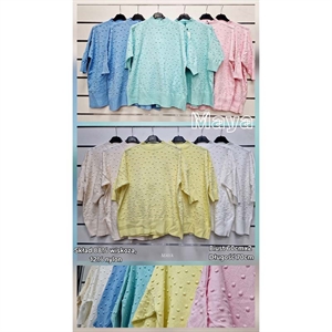 Sweter damski z krótkim rękawem - Produkt Włoski