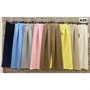 Spodnie damskie szerokie nogawki - Produkt Włoski