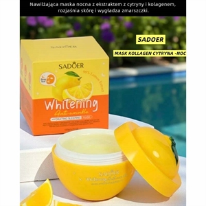 Nawilżająca maska nocna z ekstraktem z cytryny i kolagenem