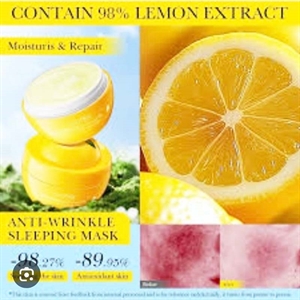 Nawilżająca maska nocna z ekstraktem z cytryny i kolagenem