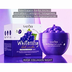 Nawilżająca maska nocna z ekstraktem z cytryny i kolagenem