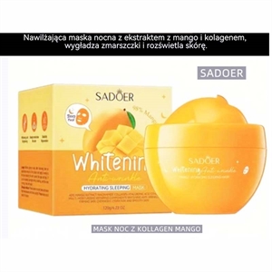 Nawilżająca maska nocna z ekstraktem z cytryny i kolagenem