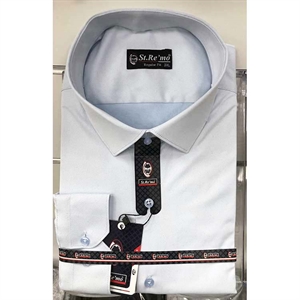 Koszula męska z długim rękawem - produkt Turecki M-3XL