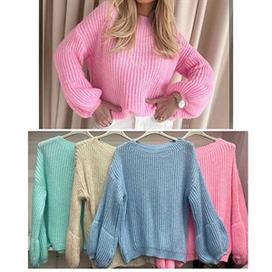 Sweter damski okrągły