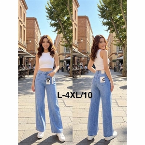 Jeansy szerokie nogawki M'sara  L-4XL