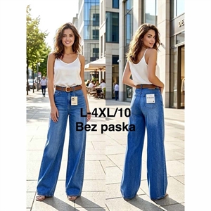 Jeansy szerokie nogawki M'sara  L-4XL