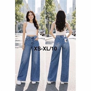 Jeansy szerokie nogawki M'sara  XS-XL