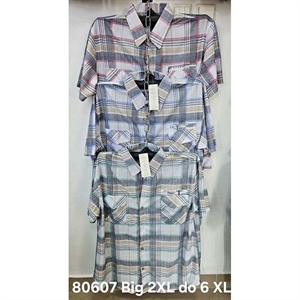 Koszula męska z krótkim rękawem Big Size  2XL-6XL