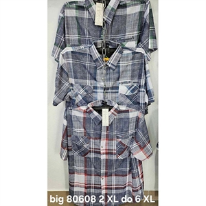 Koszula męska z krótkim rękawem Big Size  2XL-6XL