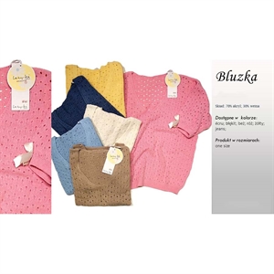 Sweter damski z krótkim rękawem