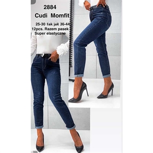 Jeansy mom fit  25-30 tak jak 36-44