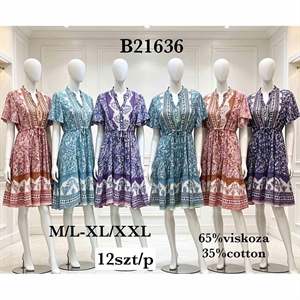 Sukienka koszulowa damska  M/L-XL/2XL