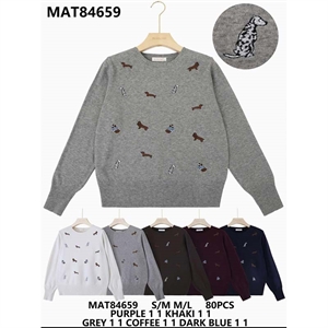 Sweter damski okrągły S/M-M/L