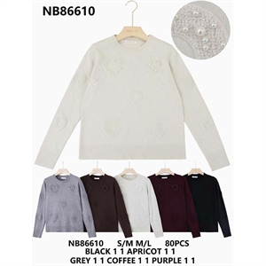 Sweter damski okrągły  S/M-M/L