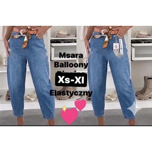 Jeansy balloony Msara  XS-XL