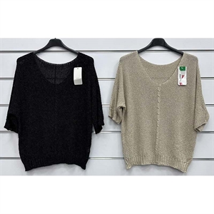 Sweter damski z krótkim rękawem