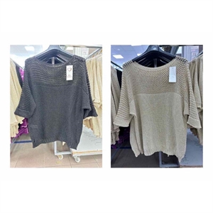 Sweter damski z krótkim rękawem
