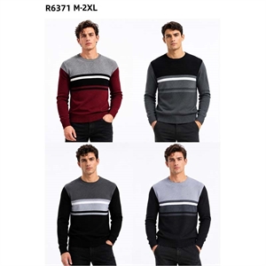 Sweter męski okrągły  M-2XL