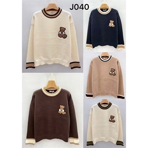 Sweter damski okrągły