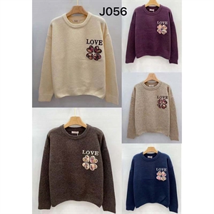 Sweter damski okrągły