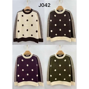 Sweter damski okrągły