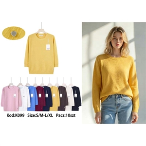 Sweter damski okrągły  S/M-L/XL